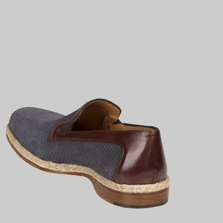 Mezlan Men's Marcet Blue & Brown Loafers(MZ1029)-AmbrogioShoes