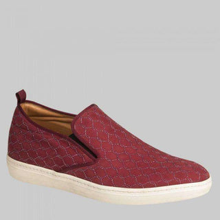 Mezlan Men's Moneo Burgundy Suede Luxury Sneakers (MZS1013)-AmbrogioShoes