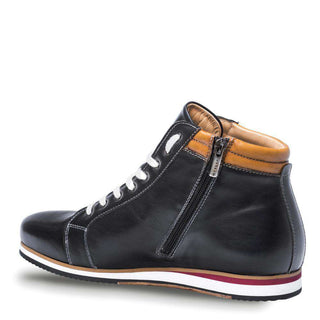 Mezlan Men's Niro Black & Tan Calfskin Hybrid Dress-Casual Hi-Top Sneakers 8479 (MZ2850)-AmbrogioShoes