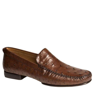 Mezlan Men's Rollini Tabac Ostrich Quill Moccasins 1856-S-AmbrogioShoes