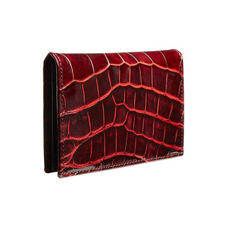 Mezlan Mens Wallets Black & Red Alligator LG02-J (MZA1003)-AmbrogioShoes