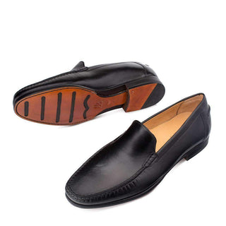 Mezlan Napoles Men's Shoes Black Mocassin Loafers 7257 (MZ3016)-AmbrogioShoes