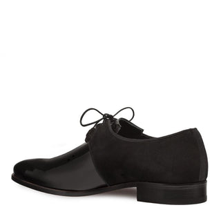 Mezlan Newell 9736 Men's Shoes Black Suede / Calf-Skin Leather Derby Oxfords (MZ3241)-AmbrogioShoes