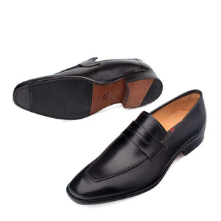 Mezlan Newport Men's Shoes Black Loafers 9052 (MZ3011)-AmbrogioShoes