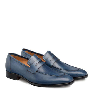 Mezlan Newport Men's Shoes Blue Loafers 9052 (MZ3013)-AmbrogioShoes