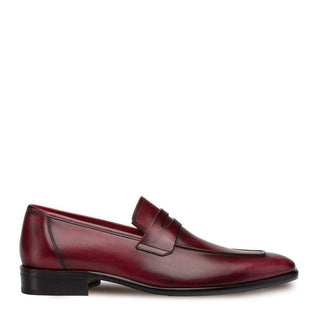 Mezlan Newport Men's Shoes Burgundy Loafers 9052 (MZ3012)-AmbrogioShoes