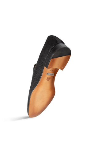 Mezlan Notte 20958 Black Glass Suede Slip On Loafers (MZ3698)