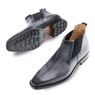 Mezlan Omar Men's Grey Calf-skin Leather Boots 8443(MZ2670)-AmbrogioShoes