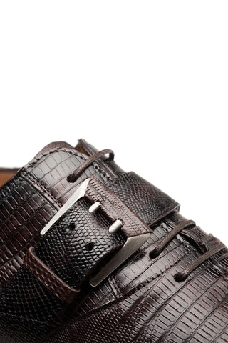 Mezlan Omero Lizard Single Monk-Strap