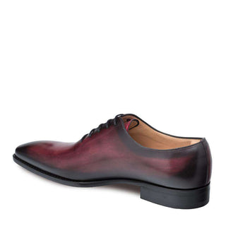 Mezlan Pamplona Men's Shoes Burgundy Leather Oxfords (MZ3002)-AmbrogioShoes