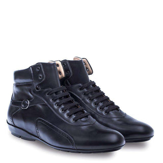 Mezlan Pasquale Men's Graphite Calf-skin Sneakers 8626(MZ2655)-AmbrogioShoes