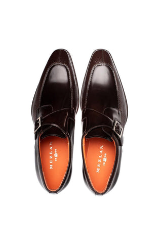 Mezlan Pego Deer & Leather Single Monk Strap-AmbrogioShoes