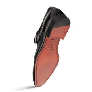 Mezlan Pego Deer & Leather Single Monk Strap-AmbrogioShoes