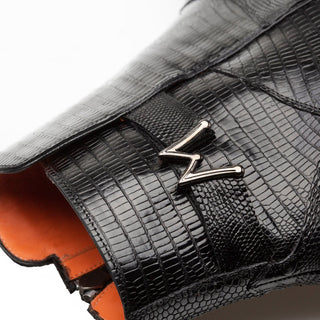 Mezlan Peninsula 4963-L Men's Shoes Exotic Lizard-Skin Ankle Boots (MZ3689)-AmbrogioShoes