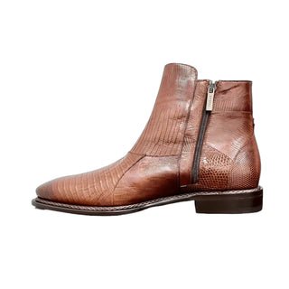 Mezlan Peninsula 4963-L Men's Shoes Tan Exotic Lizard-Skin Ankle Boots (MZS3688)-AmbrogioShoes