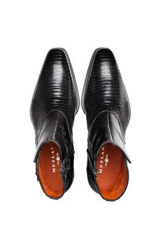 Mezlan Peninsula Lizard Ankle Boots-AmbrogioShoes