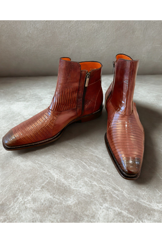 Mezlan Peninsula Lizard Ankle Boots