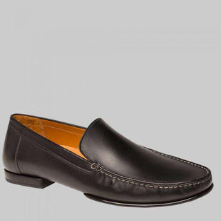 Mezlan Polanco Mens Luxury Shoes Black Calfskin Moccasins 7023(MZS1004)-AmbrogioShoes