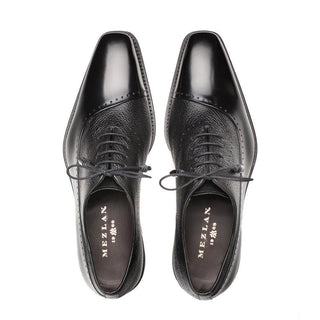 Mezlan Postdam Calf-Skin Leather & Deer-Skin Oxfords (MZ2025)-AmbrogioShoes