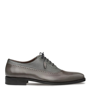 Mezlan Postdam Men's Codovan Calfskin and Soft Deerskin Grey Oxfords (MZ2924)-AmbrogioShoes