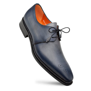 Mezlan Principe 20842 Men's Shoes Gray & Rust Patina Leather Derby Oxfords (MZ3683)-AmbrogioShoes