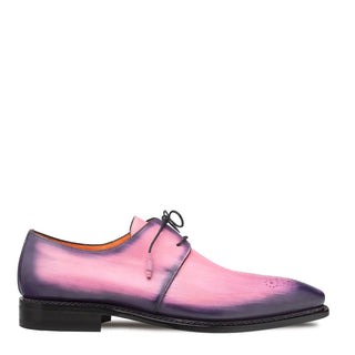 Mezlan Principe 20842 Men's Shoes Pink Patina Leather Derby Oxfords (MZ3644)-AmbrogioShoes