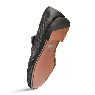 Mezlan R20136 Men's Shoes Quilted Calf-Skin Leather Horsebit Loafers (MZ3407)-AmbrogioShoes