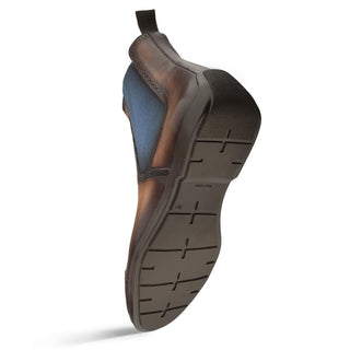 Mezlan R20167 Men's Shoes Cognac Calf-Skin Leather Hybrid Chelsea Boots (MZ3408)-AmbrogioShoes