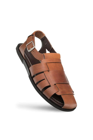 Mezlan R20257 Calf-Skin Leather Fisherman Sandals (MZ3462)-AmbrogioShoes