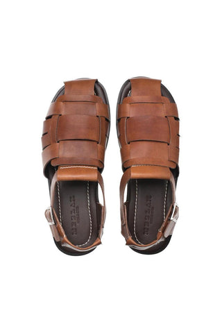 Mezlan R20257 Calf-Skin Leather Fisherman Sandals (MZ3462)-AmbrogioShoes