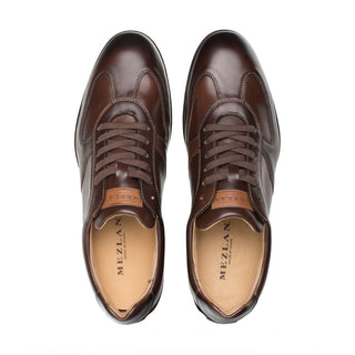 Mezlan R20314 Men's Shoes Brown Calf-Skin Leather Dress Sneakers (MZ3391)-AmbrogioShoes