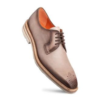 Mezlan R20615 Men's Shoes Taupe Calf-Skin Leather Lightweight Derby Oxfords (MZ3595)-AmbrogioShoes