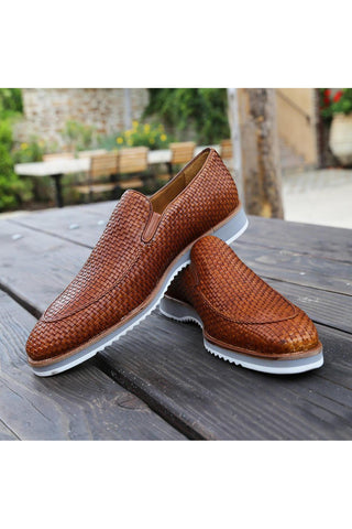 Mezlan R20658 Woven Leather Hybrid Loafers (MZ3620)-AmbrogioShoes
