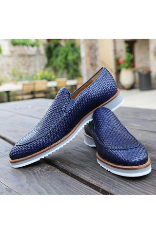 Mezlan R20658 Woven Leather Hybrid Loafers (MZ3620)