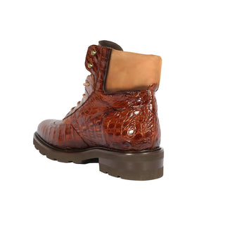 Mezlan RX4855F Men's Shoes Exotic Crocodile / Suede Leather Rugged Boots (MZ3552)-AmbrogioShoes