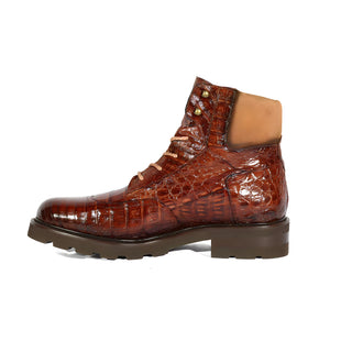 Mezlan RX4855F Men's Shoes Exotic Crocodile / Suede Leather Rugged Boots (MZ3552)-AmbrogioShoes