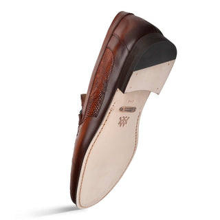 Mezlan RX738-L Men's Shoes Cognac Exotic Lizard / Nappa Leathers Moccasin Loafers (MZ3701)-AmbrogioShoes