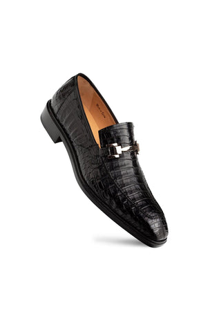 Mezlan Rhodas Crocodile Horse-Bit Loafer