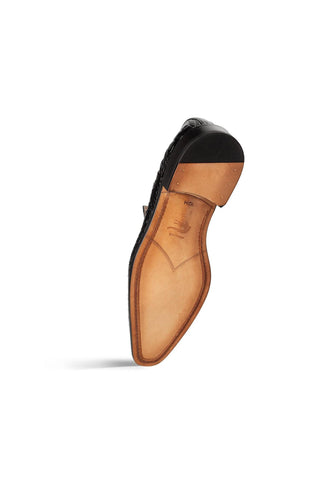 Mezlan Rhodas Crocodile Horse-Bit Loafer