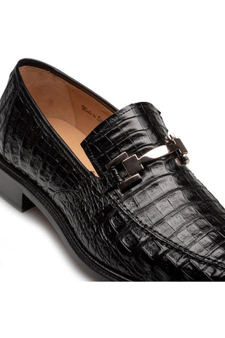 Mezlan Rhodas Crocodile Horse-Bit Loafer