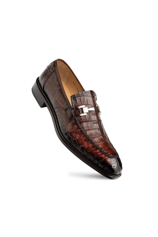 Mezlan Rhodas Crocodile Horse-Bit Loafer