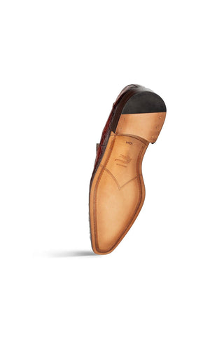 Mezlan Rhodas Crocodile Horse-Bit Loafer