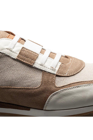 Mezlan Riumar Suede & Linen Sneaker