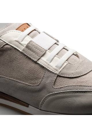 Mezlan Riumar Suede & Linen Sneaker