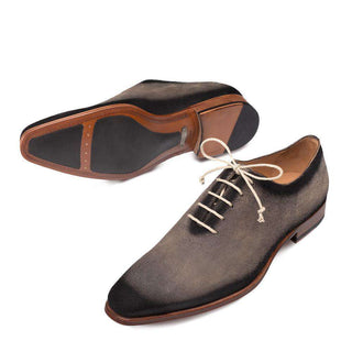 Mezlan Rossini Mens Italian Suede Grey Oxfords (MZ2929)-AmbrogioShoes