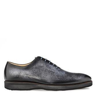 Mezlan S20034 Men's Shoes Gray Patina Leather Dress-Casual Wholecut Oxfords (MZ3409)-AmbrogioShoes