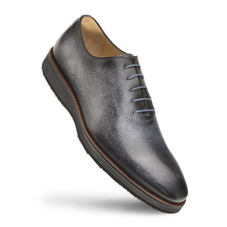 Mezlan S20034 Men's Shoes Gray Patina Leather Dress-Casual Wholecut Oxfords (MZ3409)-AmbrogioShoes