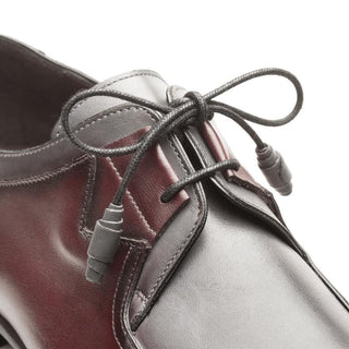 Mezlan S20126 Men's Shoes Burgundy & Gray Patina Leather Split-Toe Derby Oxfords (MZ3410)-AmbrogioShoes