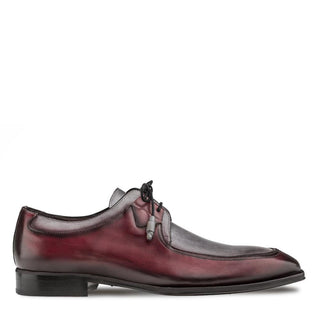 Mezlan S20126 Men's Shoes Burgundy & Gray Patina Leather Split-Toe Derby Oxfords (MZ3410)-AmbrogioShoes