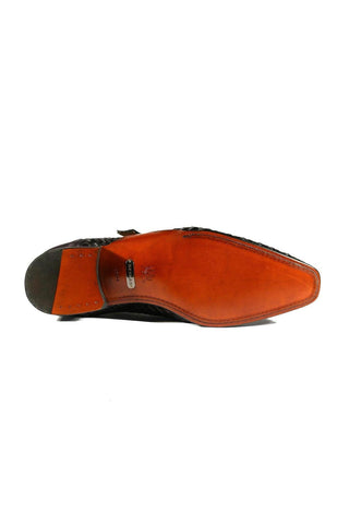 Mezlan S20271 Woven / Leather Opanka Monk-Straps Loafers (MZ3484)